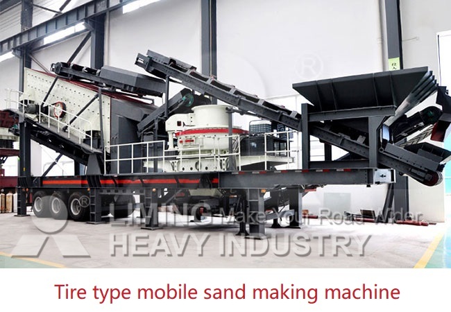 Mobile sand making machine